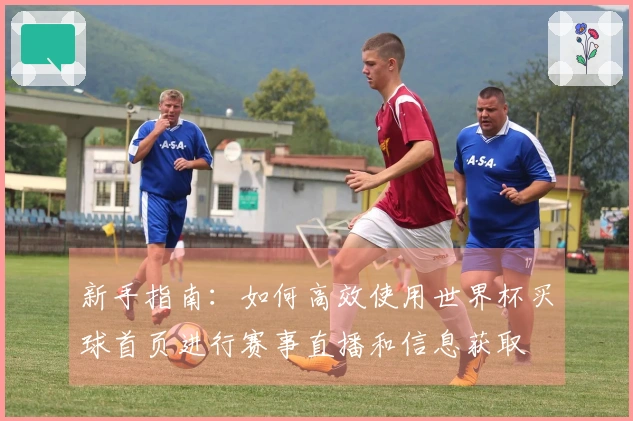新手指南：如何高效使用世界杯买球首页进行赛事直播和信息获取